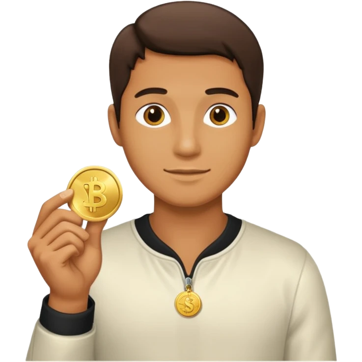 Just like the fourth one but with a coin in his hand instead of that weird shaped emoji