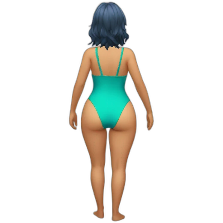 nami full body pawg swimsuit back shot emoji