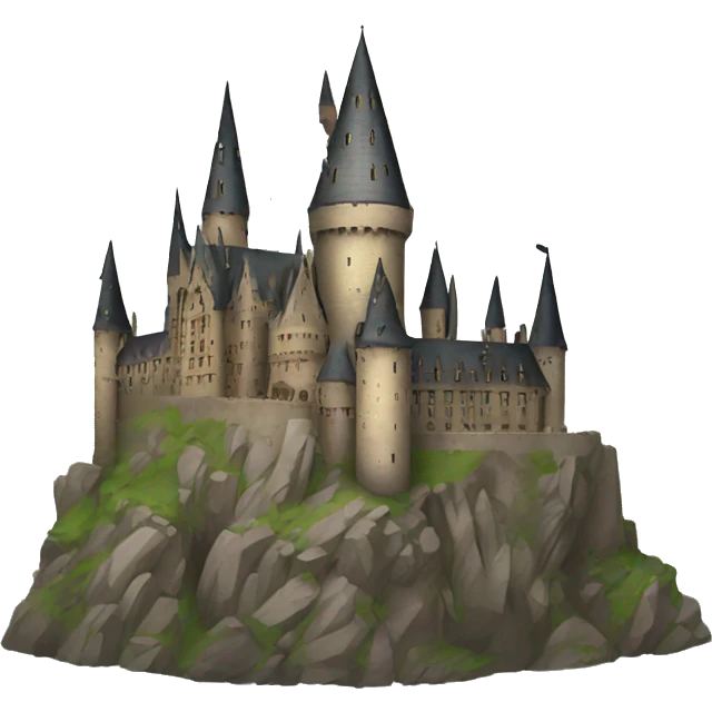Broken Hogwarts castle emoji