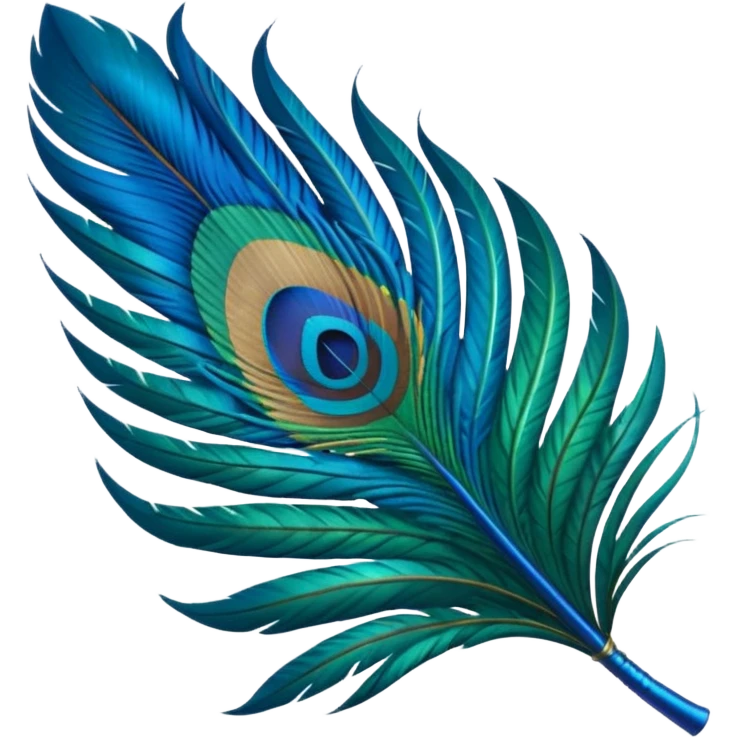 Make an peacock feather emoji emoji