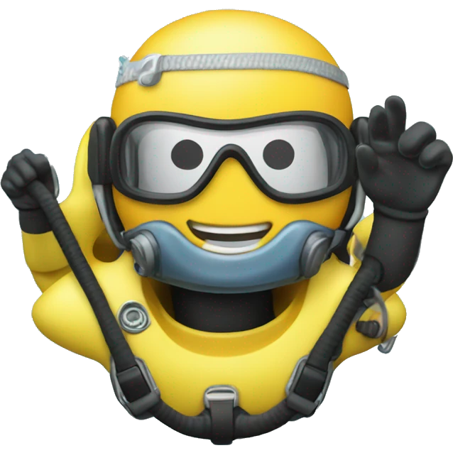 Racecar scuba diving emoji
