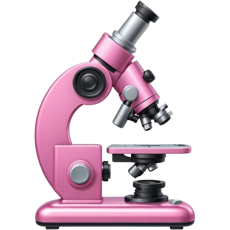 pink microscope emoji