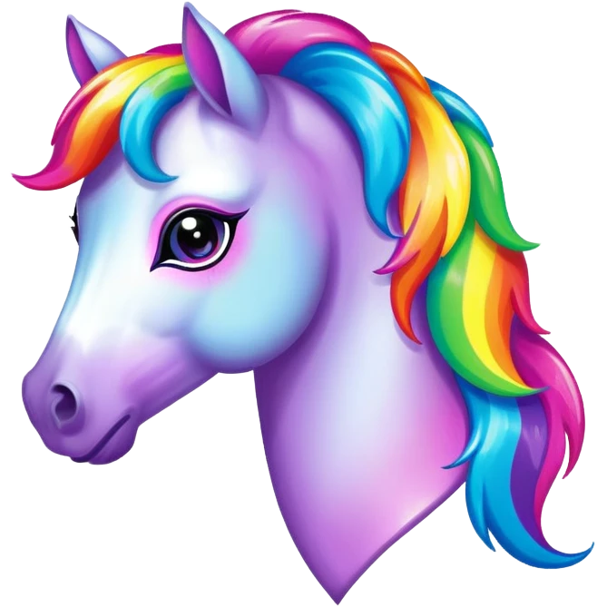 Lisa Frank horse emoji