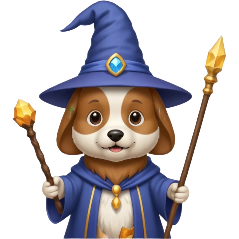 Dog wizard emoji