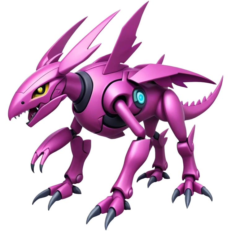  Cool Edgy Shiny Ethereal Legendary Digimon-Genesect-Palkia-hybrid full body emoji