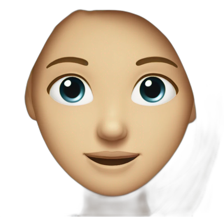 Smiling women with tear drop falling from one eye emoji