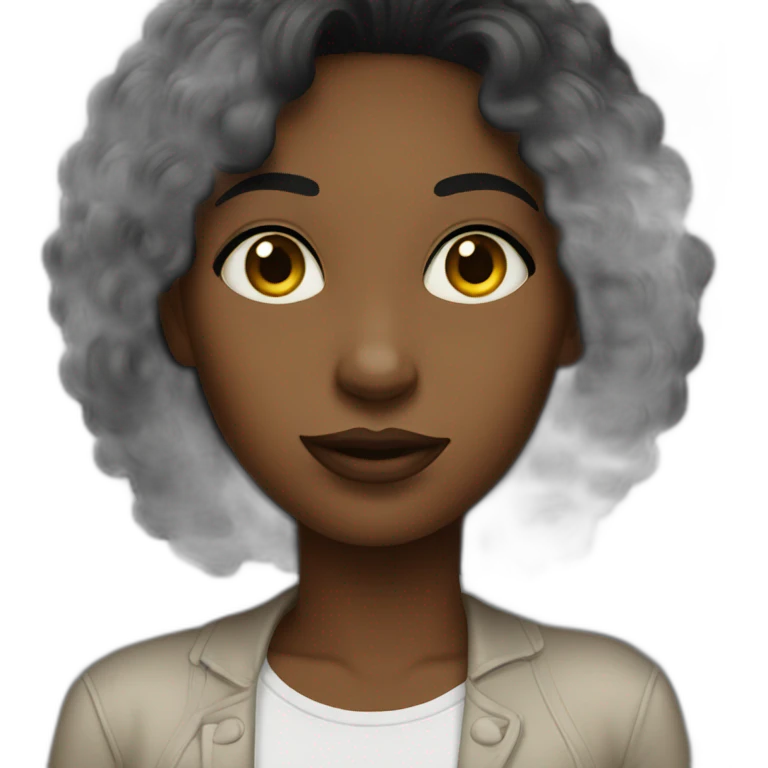 Femme noir emoji