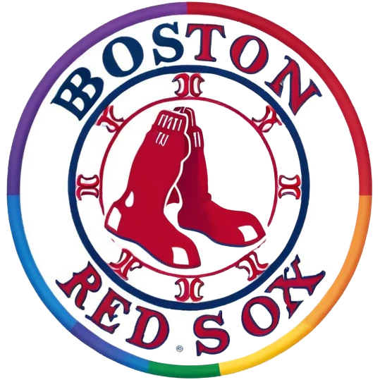 Boston Red Sox rainbow color emoji