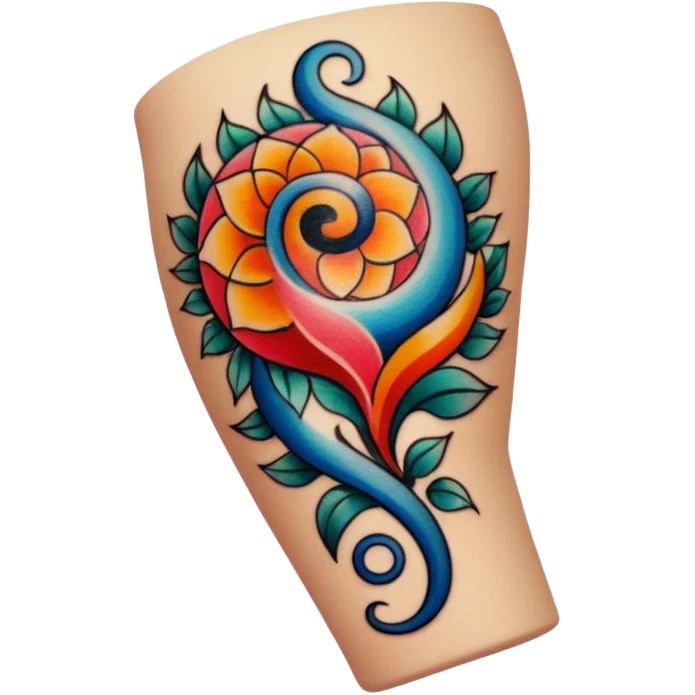 Tattoo on bicep emoji