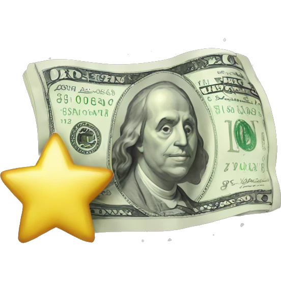 Money with sparkles emoji