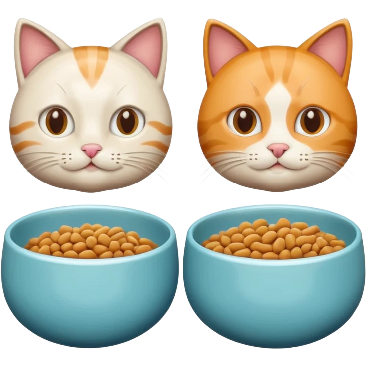 Cat Food and Water emoji