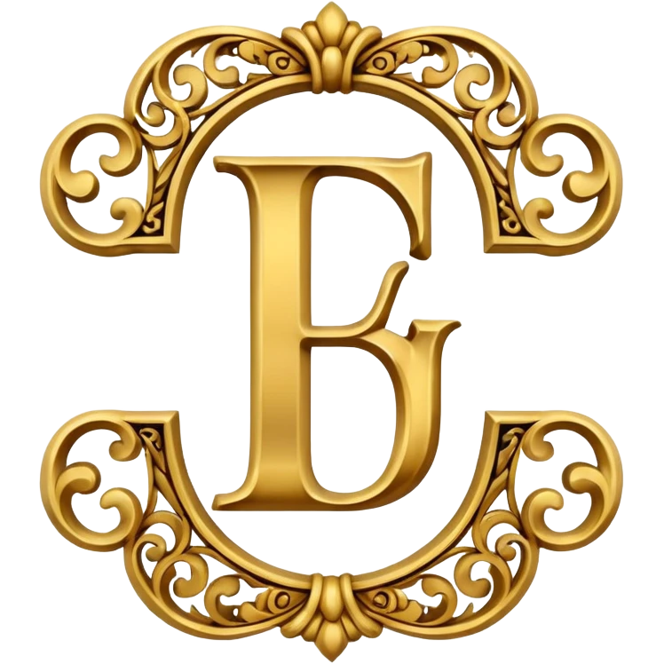 Oldenglis faunt letter E and letter J emoji