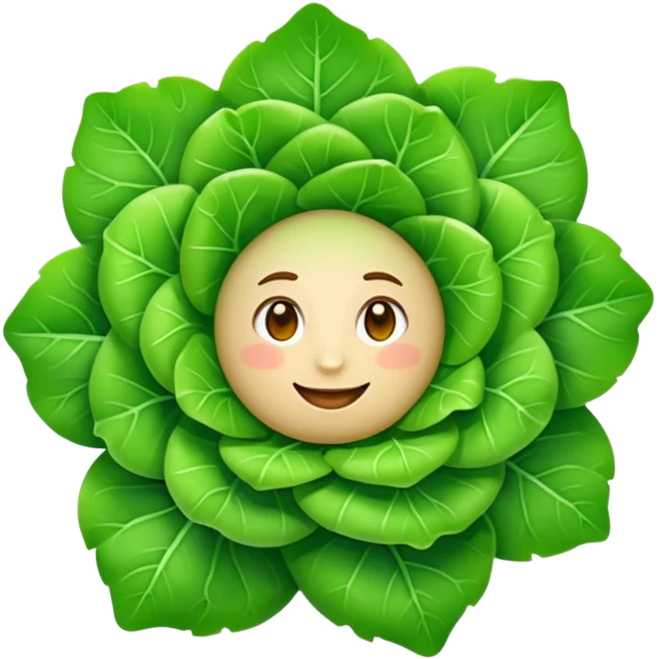 {
  "prompt": "emoji d'une mâche verte fraîche, petites feuilles rondes et brillantes en rosette, style Apple emoji vectoriel plat, fond transparent, ombres douces et contours nets"
}
 emoji