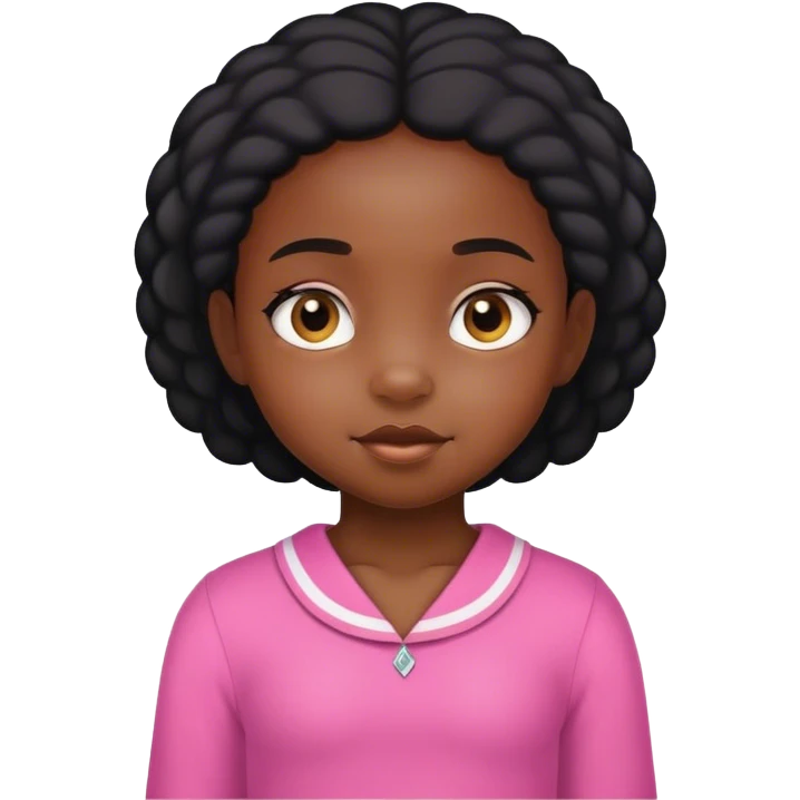 Black little girl emoji