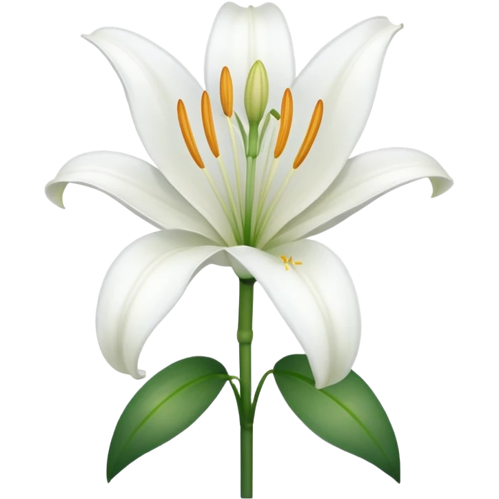 emoji de una azucena blanca emoji