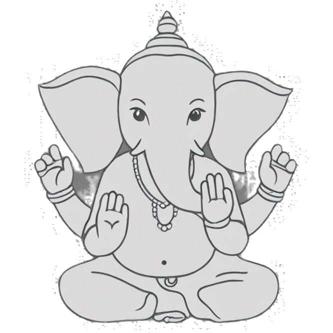 Ganesh outline emoji