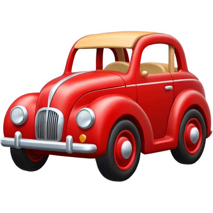 wooden car toy emoji