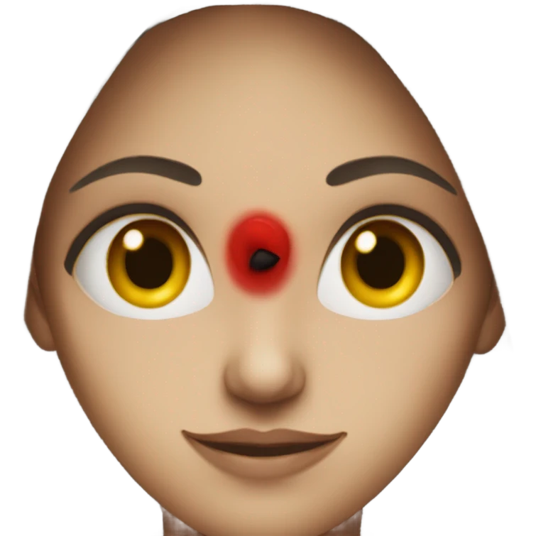 Women with red eyes emoji