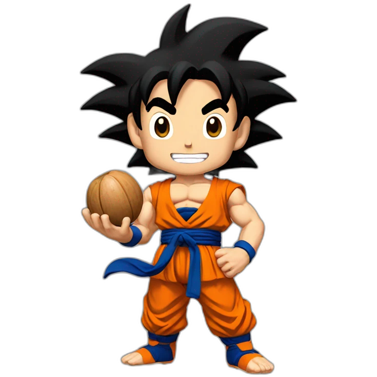 goku holding nuts emoji