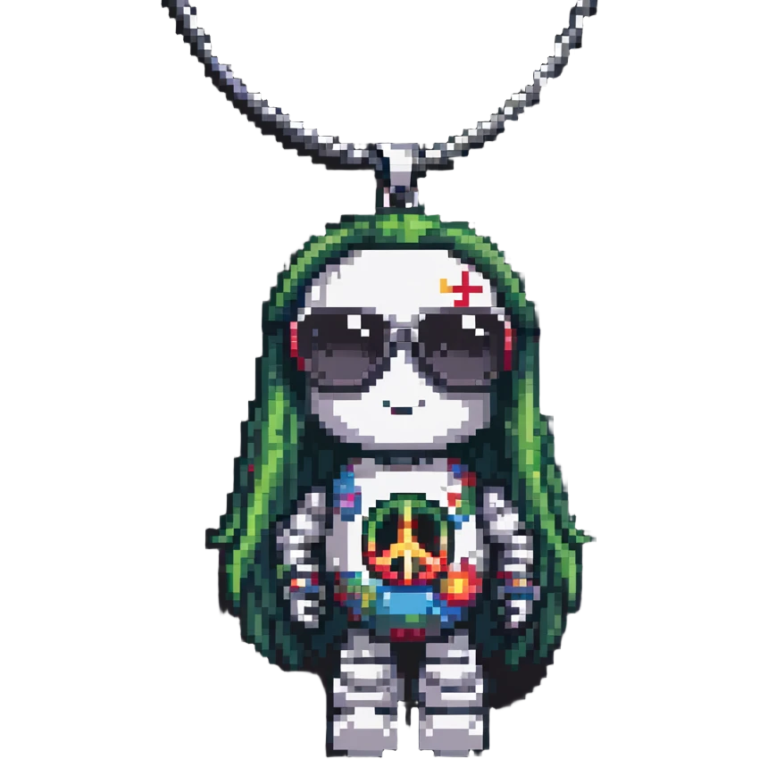hippie robot emoji