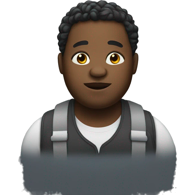 Chubby black man  emoji