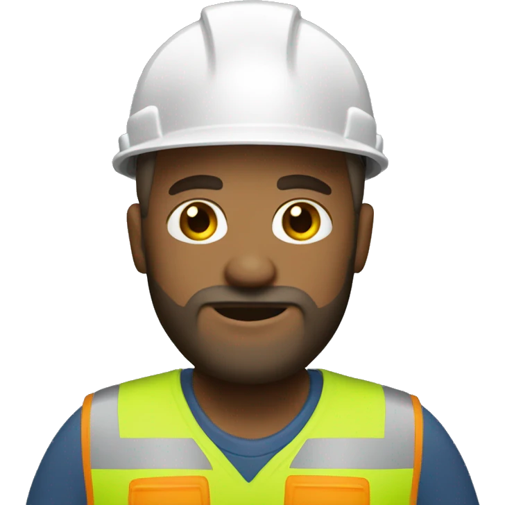 construction worker with a short blonde beard emoji