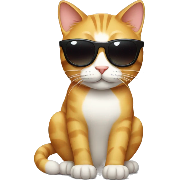 Cat with sunglasses emoji