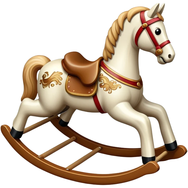 A rocking horse toy emoji