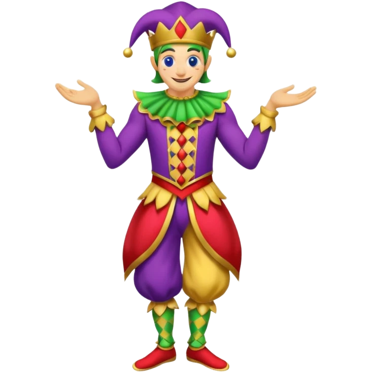 royal jester, full body emoji