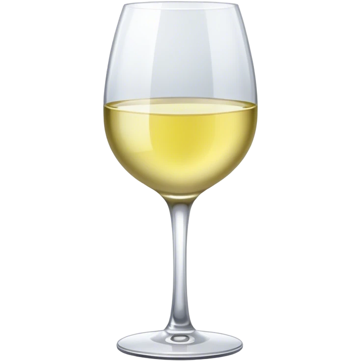 Glass of white wine emoji