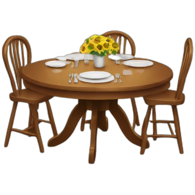 dinning table emoji