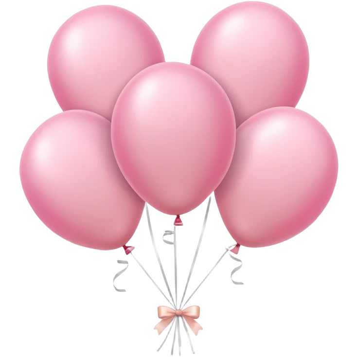 cream balloons for sakura birthday emoji