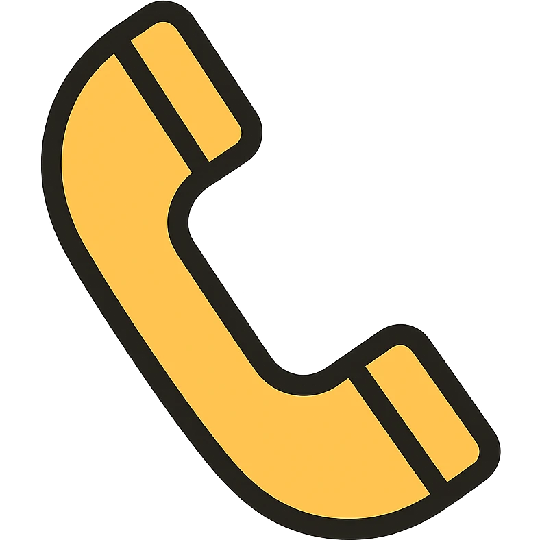 simple and clear telephone icon in color emoji