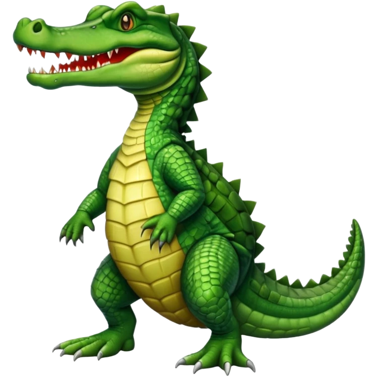 full body of alligator, front view emoji