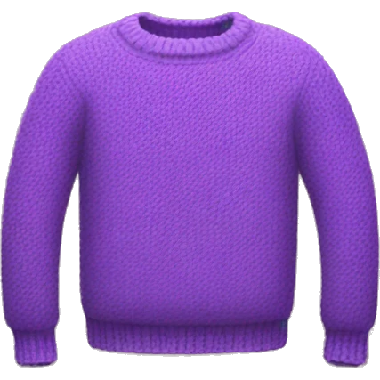 purple sweater emoji