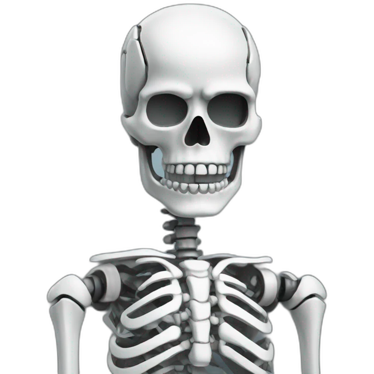 cyborg skeleton emoji