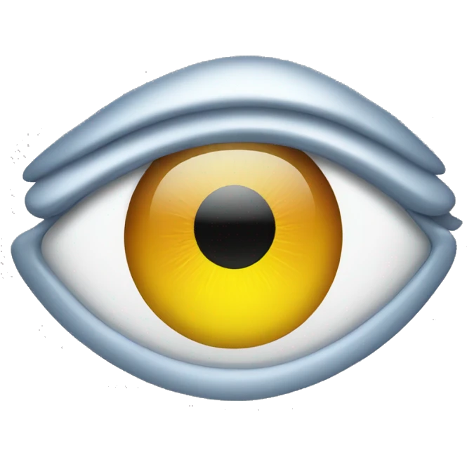 Eye with glass emoji