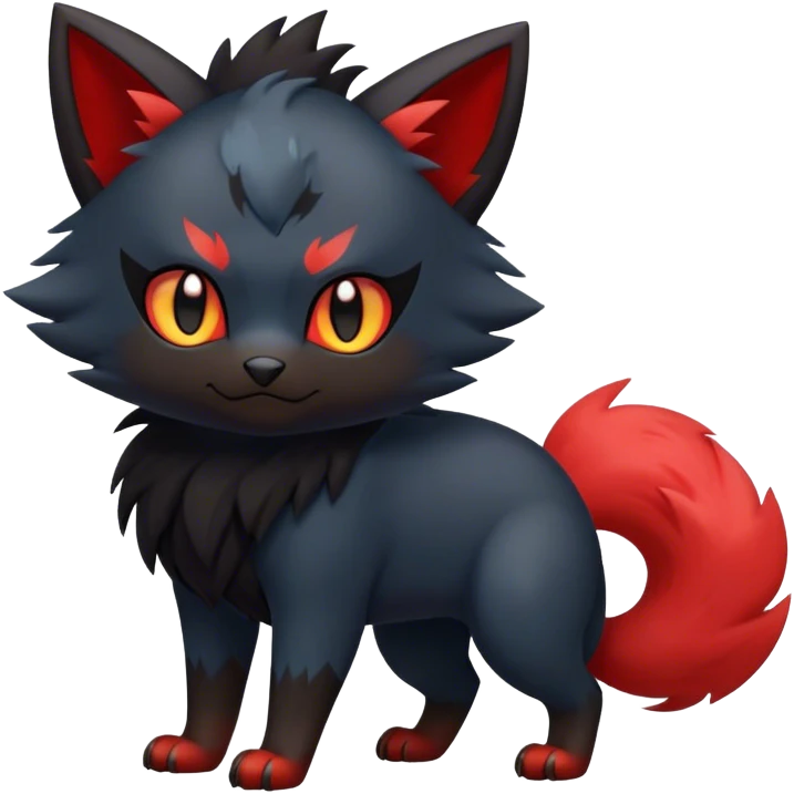 Litten-Zorua-hybrid full body emoji