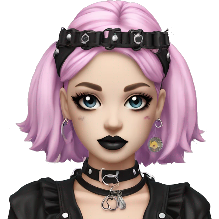 Punk  Inspiration  Design Inspiration Design Creative Design Dark Style Subculture Gothic Style y2k Lolita Lolita niche fashion brand personality accessories  fashion accessories  accessory sharing # necklace headwear hair accessories emoji