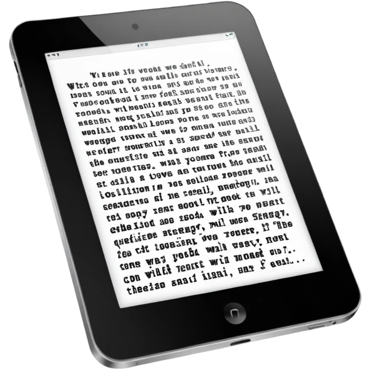 only written text on tablet emoji