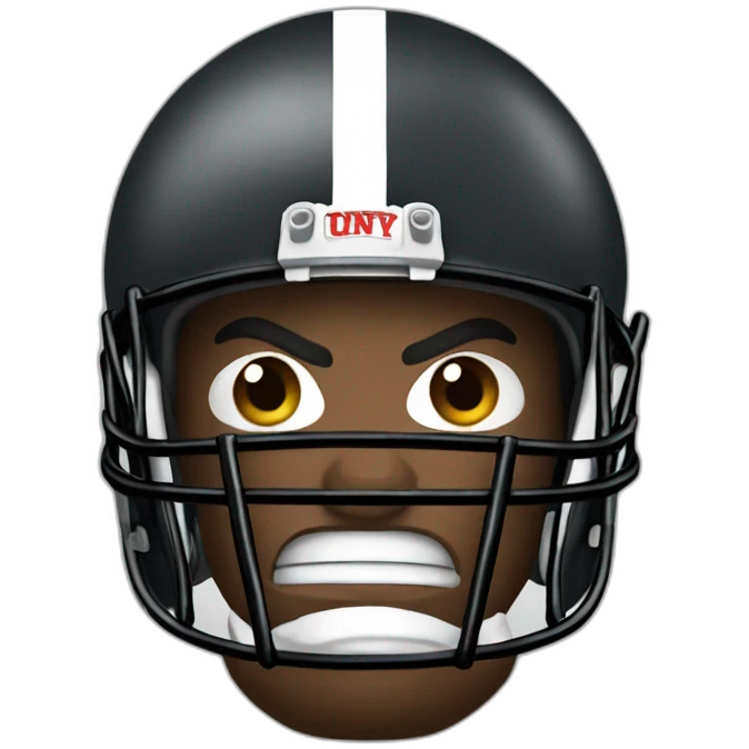 angry football player emoji