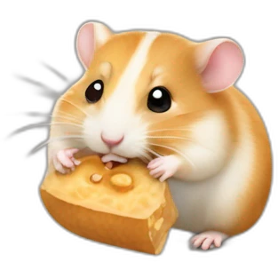Hamster eating peanut emoji