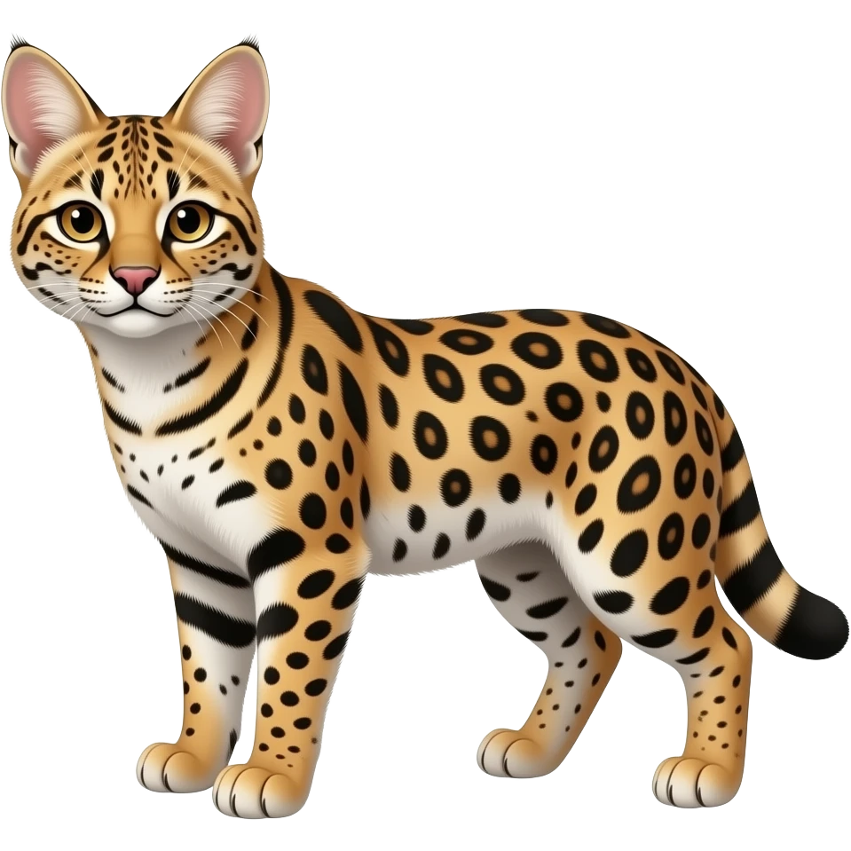 Leopard-Cheetah-Bobcat-Serval-hybrid-animal-creature emoji