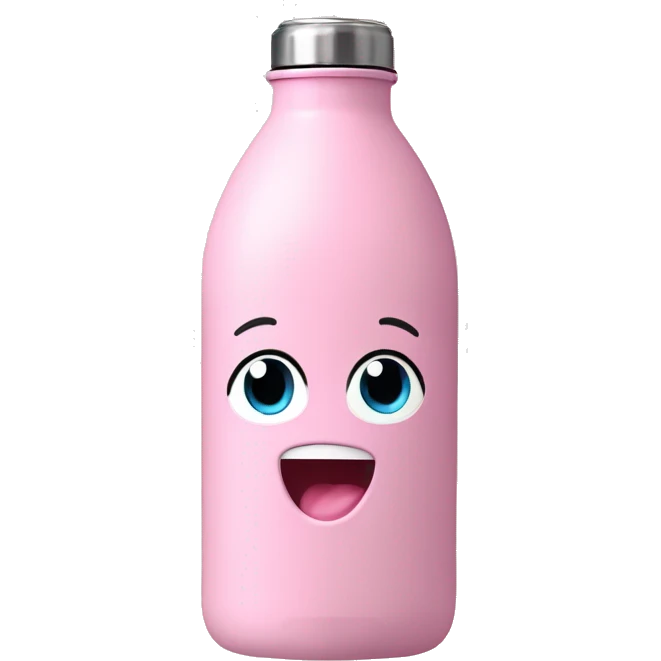 baby pink owala water bottle emoji