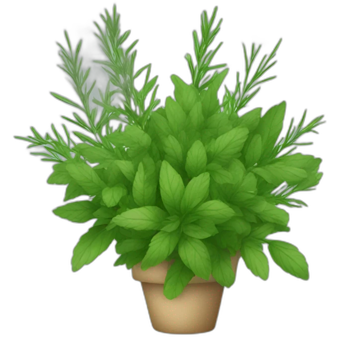 bouquet of green herbs emoji