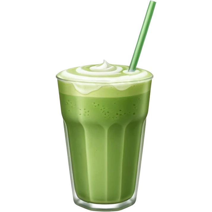 iced matcha latte  emoji