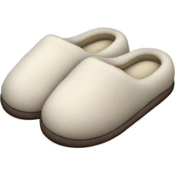 cozy house slippers  emoji