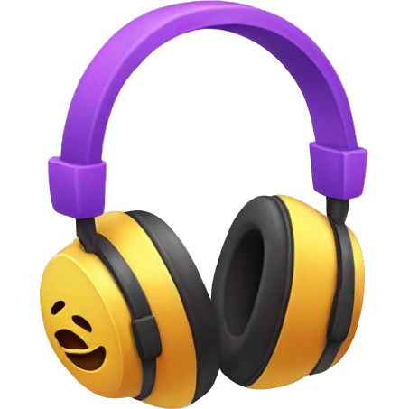 Headphones with bows emoji