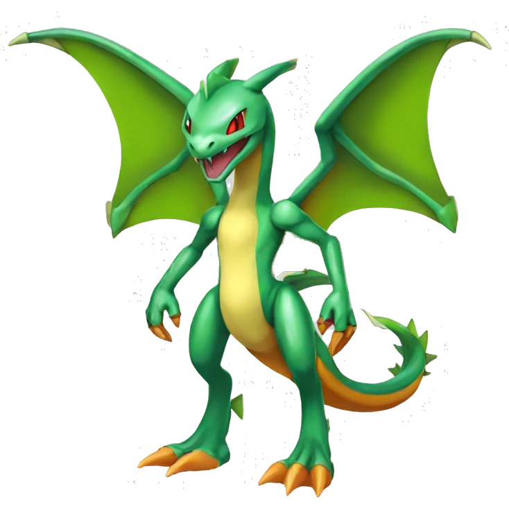 Metallic medabot-Flygon-Charizard full body emoji
