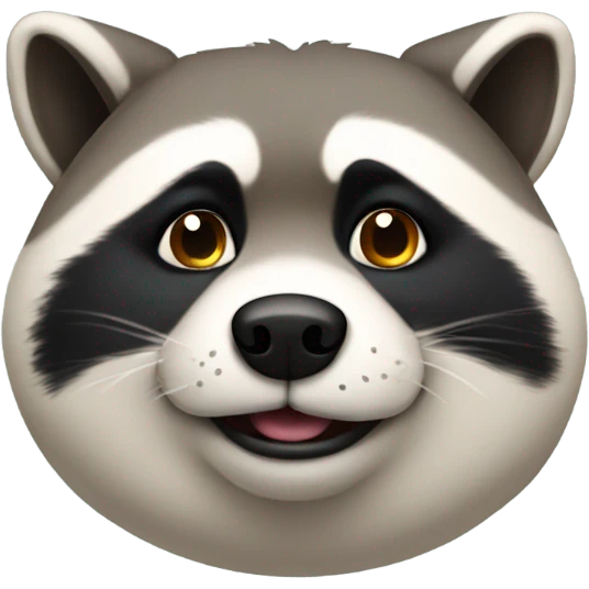 fat dog raccoon emoji